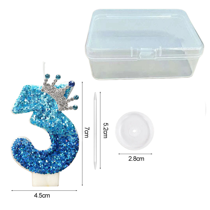 Creative Peacock Blue Crown Di - огляд і ціна Candle Supply