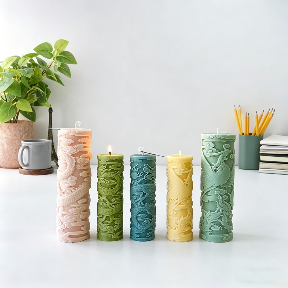 Dragon Phoenix Embossment Cyli - огляд і ціна Candle Supplies Phoenix
