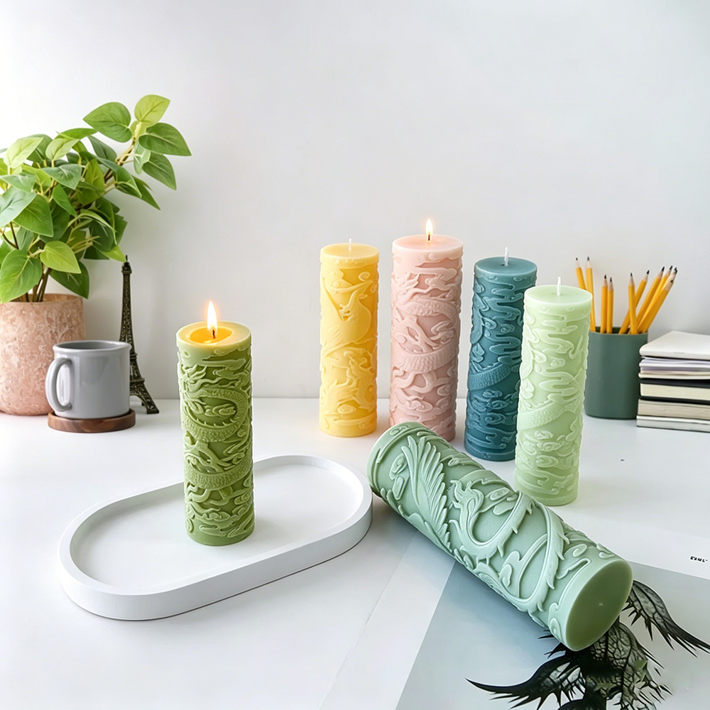 Dragon Phoenix Embossment Cyli - огляд і ціна Candle Supplies Phoenix