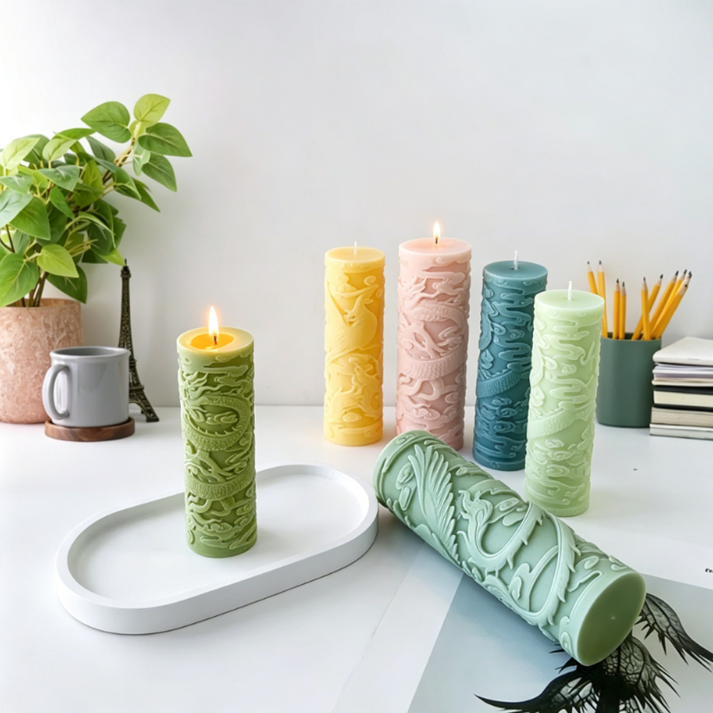 Dragon Phoenix Embossment Cyli - огляд і ціна Candle Supplies Phoenix