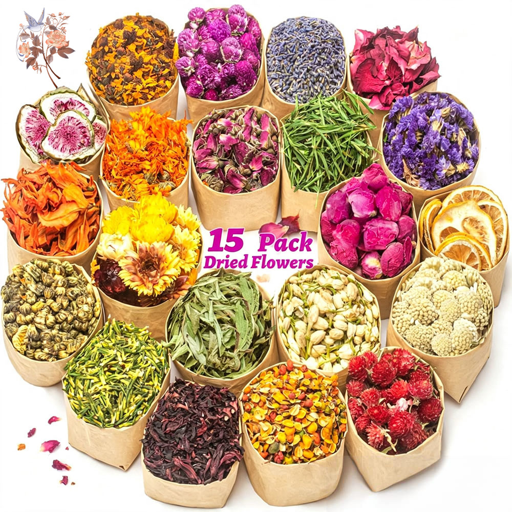 15 Bags Dried Flower Artisan K - огляд і ціна Your Candle Supplies