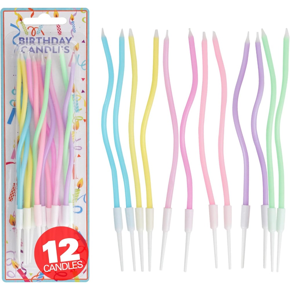 Rainbow Spiral Birthday Cake C - огляд і ціна Candle Supply