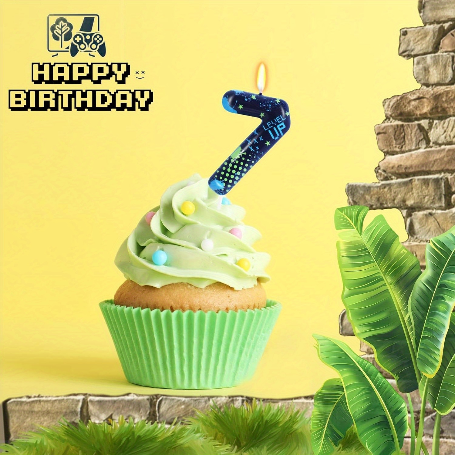 Blue Game Boy 0-9 Birthday Can - огляд і ціна Candle Supply