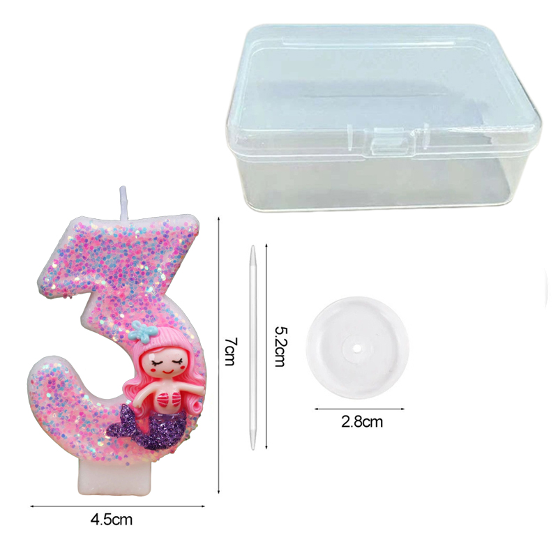 Creative Pink Mermaid 0-9 Digi - огляд і ціна Candle Supply
